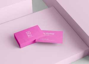Free Stacked Business Card Mockup PSD