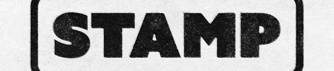 Free Stamp Print Text & Logo Template PSD