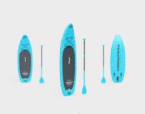 Free Stand-Up Paddle Board Mockups 3 PSD Set