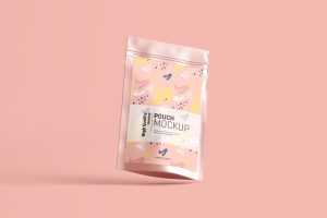 Free Stand Up Pouch PSD Mockup