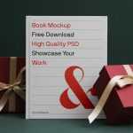 Free Standing Front Book Mockup