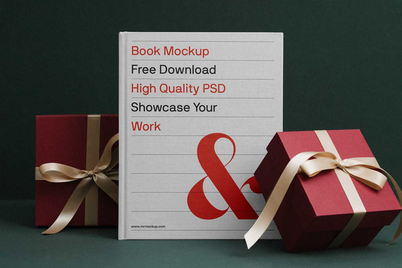Free Standing Front Book Mockup