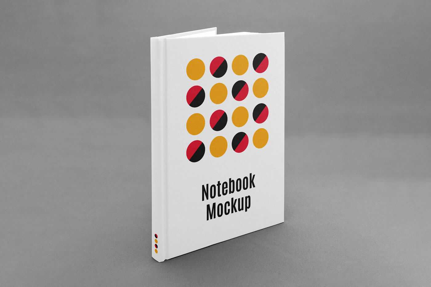 Free Standing Open HardCover Book Mockup PSD