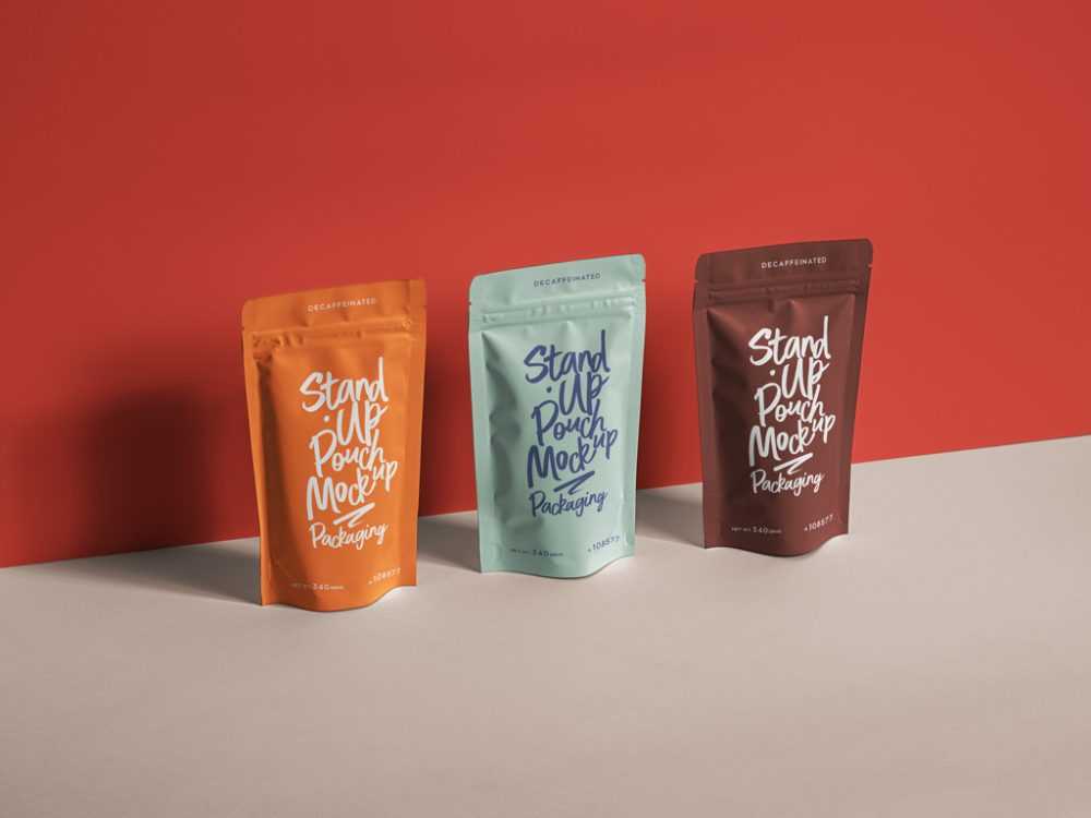 Free Standing Pouches Vol-2 Packaging Mockup PSD