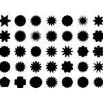Free Starburst Shapes Photoshop Download – Promo Labels, Price Stickers & Sunburst Badges (.CHS File)