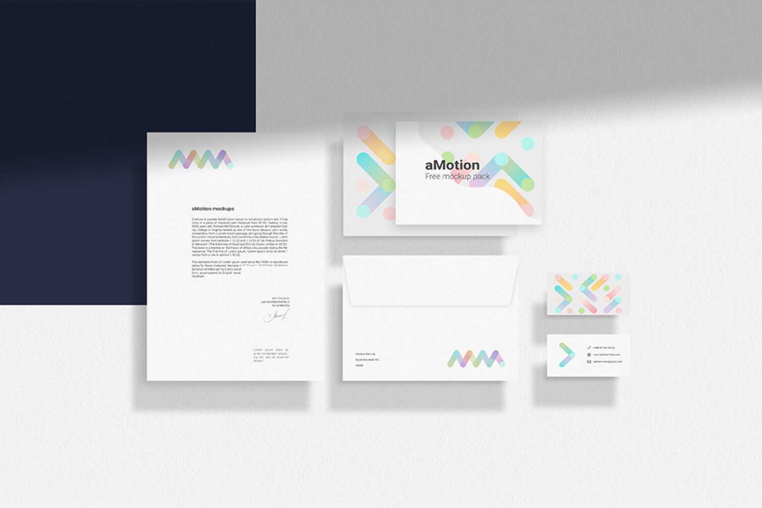 Free Stationery Branding Mockup Set PSD