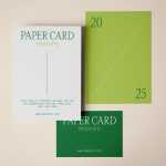 Free Stationery Paper Card Mockups