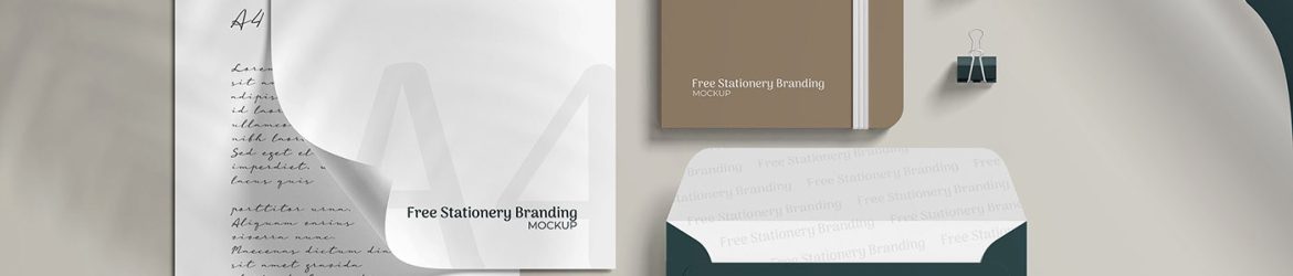 Free Stationery Scene Creator Branding Mockup PSD PSD