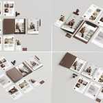 Free Stationery with Folder Mockups for Branding Project
