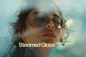Free Steamed Glass Overlay Photo Effect PSD