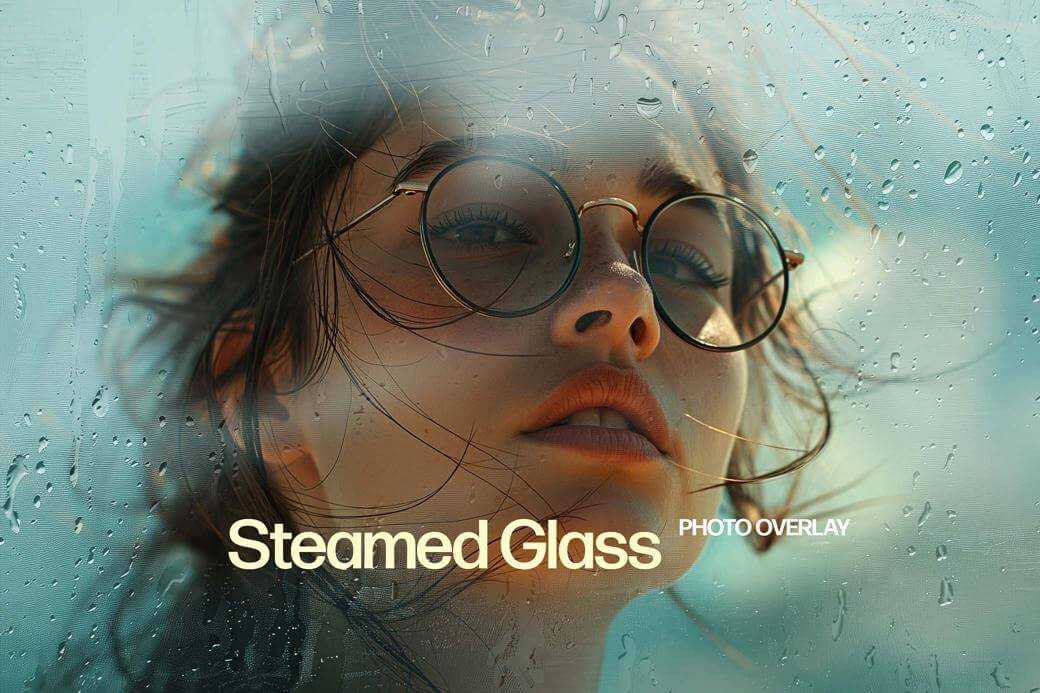 Free Steamed Glass Overlay Photo Effect PSD