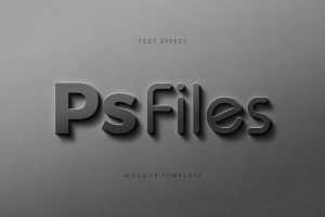 Free Steel Letter Text Effect Logo Mockup PSD