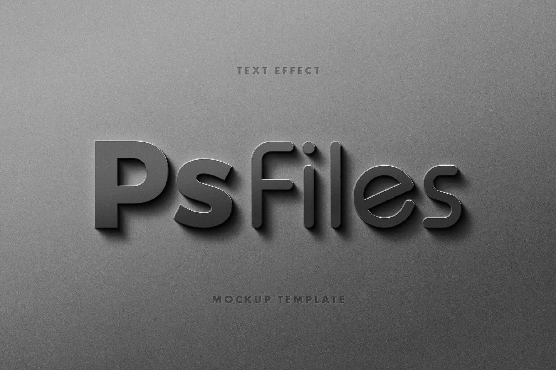 Free Steel Letter Text Effect Logo Mockup PSD