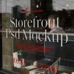 Free Storefront Cafe Mockup