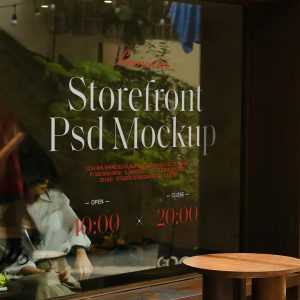 Free Storefront PSD Mockup