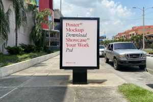 Free Street Banner Mockup