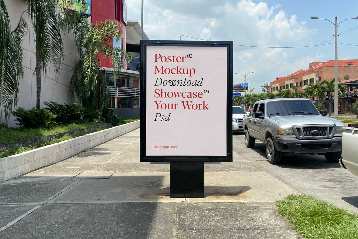 Free Street Banner Mockup