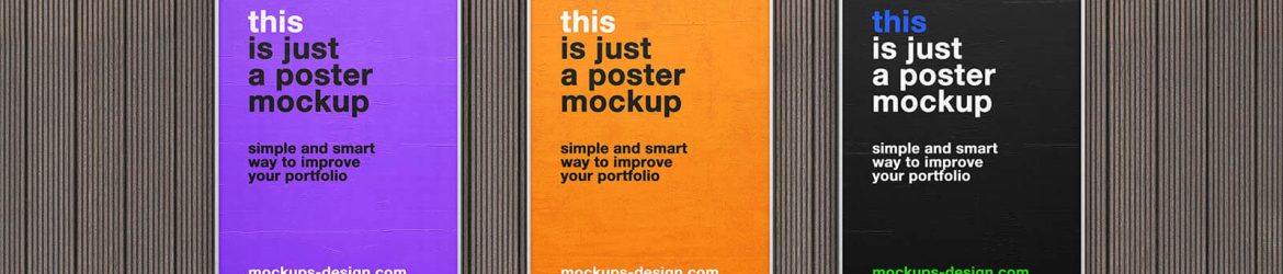 Free Street Framed Posters Mockup PSD Set