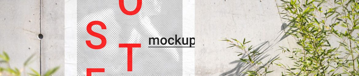 Free Street Wall Poster Mockup PSD