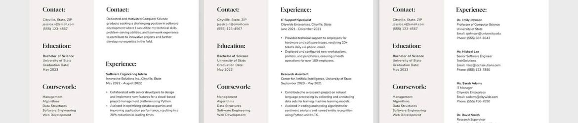 Free Student Minimal CV PSD Template