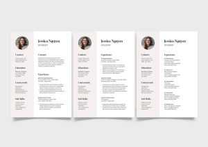 Free Student Minimal CV PSD Template