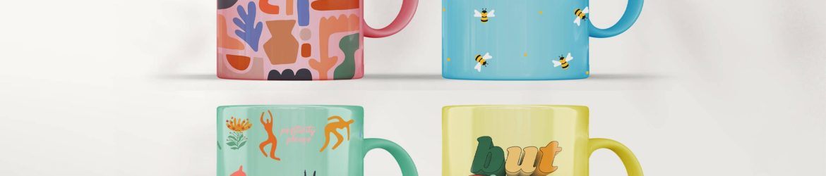 Free Sublimation Printed Mug Mockup PSD