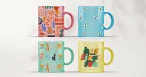 Free Sublimation Printed Mug Mockup PSD