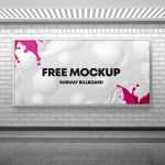 Free Subway Billboard Mockups PSD 2 Set