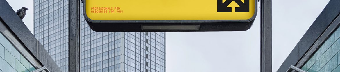 Free Subway Sign Mockup Free Subway Sign Mockup