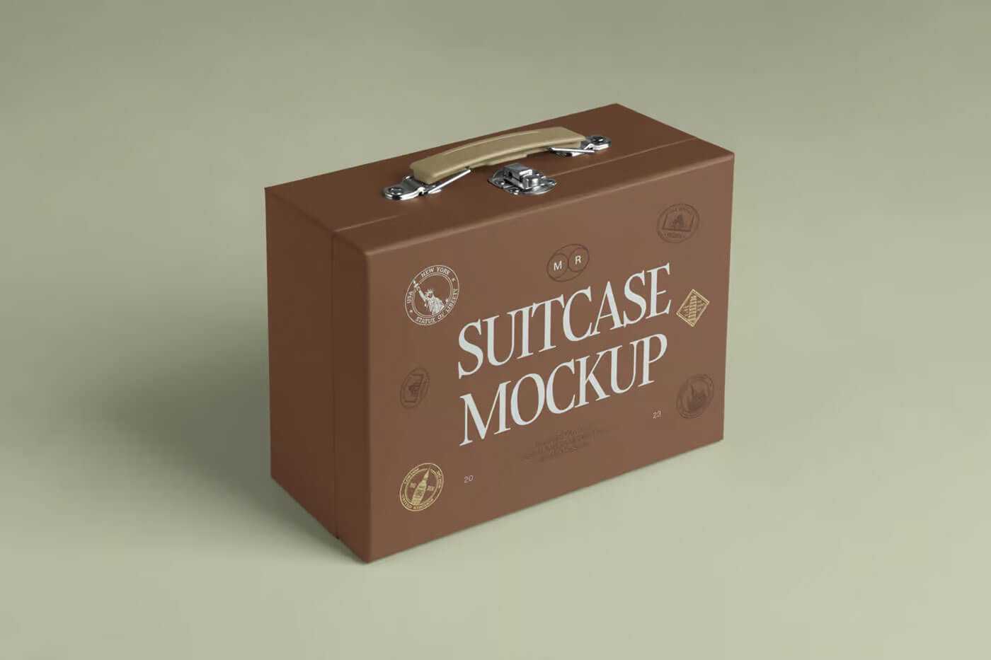 Free Suitcase / Attache Case Mockup PSD