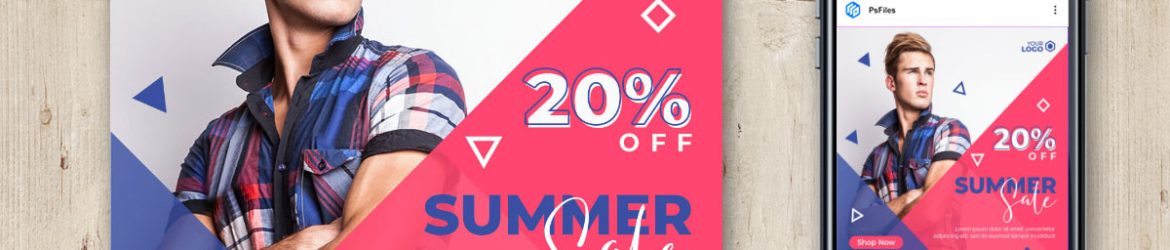 Free Summer Sale Instagram Post Design PSD Template Free Summer Sale Instagram Post Design PSD Template