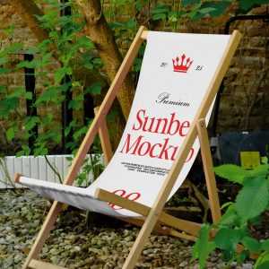 Free Sunbed in Garden Mockup