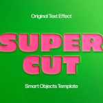 Free Super Paper Cut Out Text Effect PSD Template - Free Photoshop Files | PsFiles