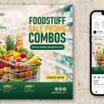 Free Supermarket Offer Social Media Ad Design PSD Template – Grocery Sale Promo Banner Download