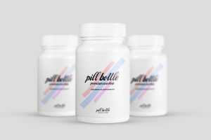 Free Supplement Pill Bottle Mockup