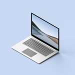 Free Surface Laptop Mockup PSD Free PSD
