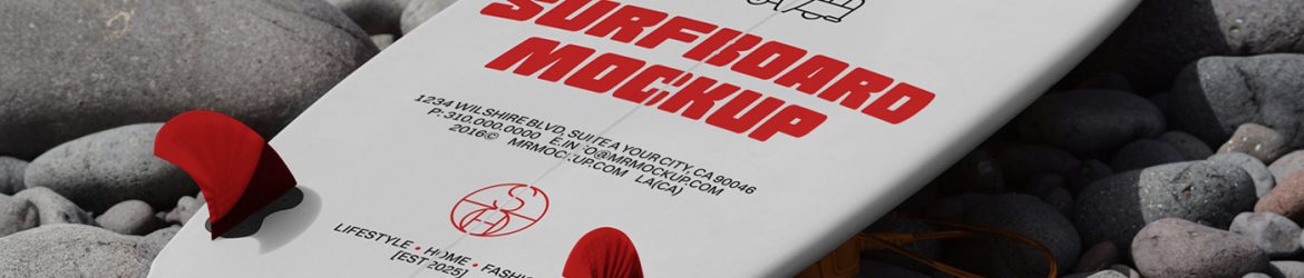 Free Surfboard Mockup