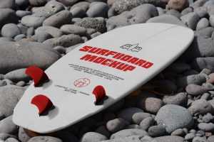 Free Surfboard Mockup