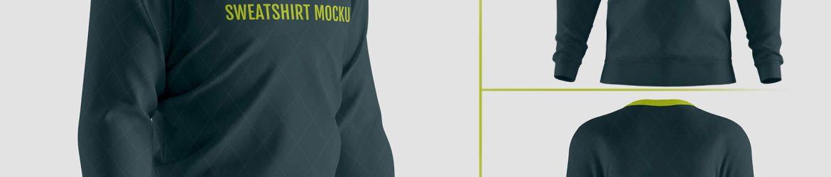 Free Sweatshirt Mockups 3 PSD files