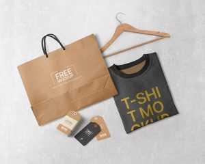 Free T-Shirt Branding Mockup PSD
