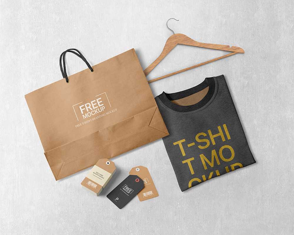 Free T-Shirt Branding Mockup PSD