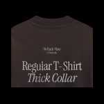 Free T-Shirt Collar Closeup Back View Mockup PSD