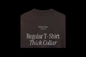 Free T-Shirt Collar Closeup Back View Mockup PSD