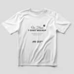 Free T-Shirt Mockup On Floor