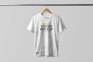 Free-T-Shirt Mockup On Hanger