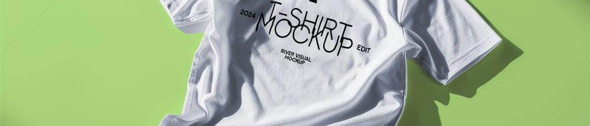 Free T- Shirt On Floor Mockup PSD