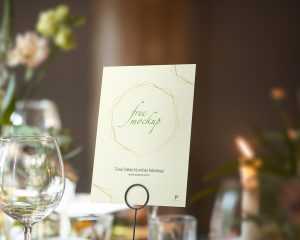 Free Table Number, Menu Mockup PSD