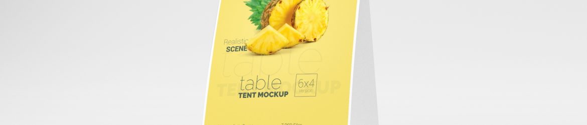 Free Table Tent Mockup