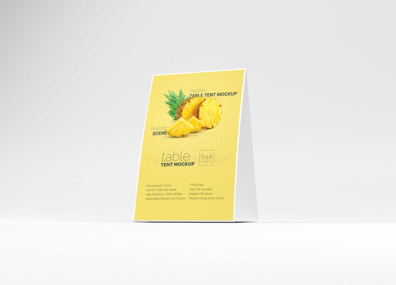Free Table Tent Mockup