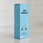 Free Tall Box PSD Mockup